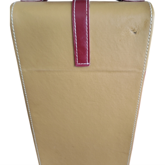 Vans Gifts Double Standard Wine Leather  Carrie GUC With Gift Inside - Picture 5 of 9